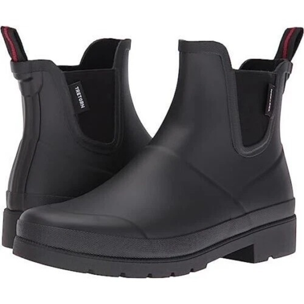 Tretorn Women's Rain Winters Boots Midnight Black Waterproof Faux Sz 6 S000180